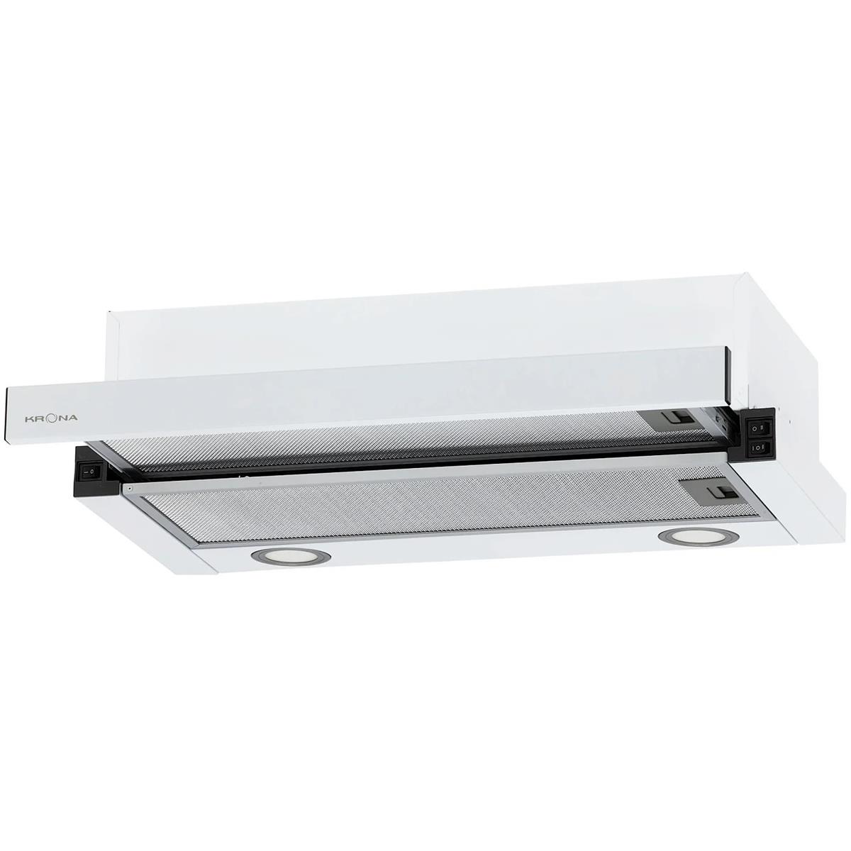 Изображение Встраиваемая вытяжка Krona KAMILLA T 600 WHITE (2 мотора) (белый, )