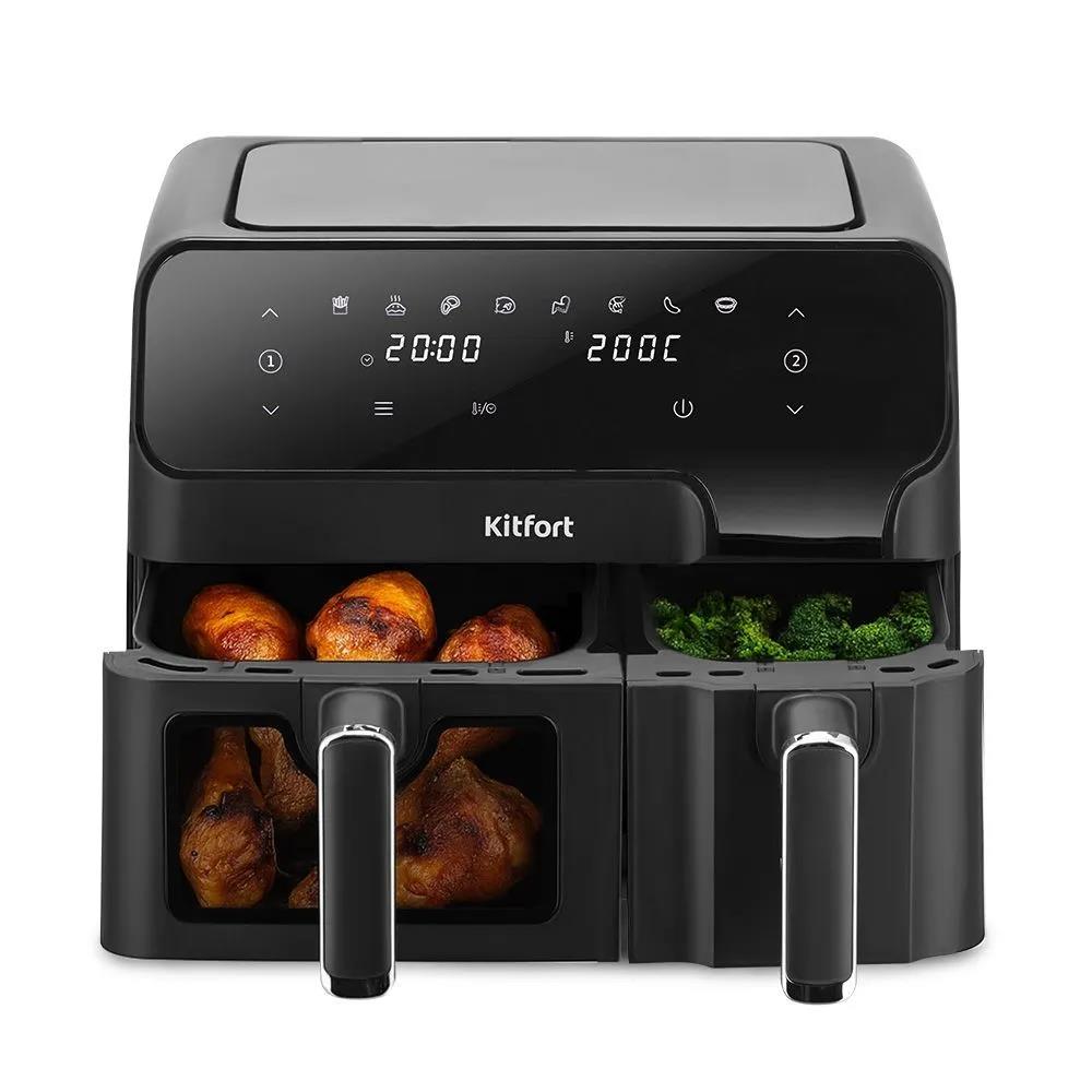 Изображение Аэрогриль Kitfort КТ-8148 9л 2700Вт черный (2700 Вт /9 л )