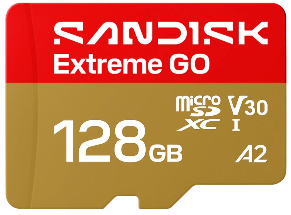 Изображение Карта памяти SanDisk MicroSDXC Extreme Go Video Class 30 128 Гб  SDSQXGN-128G-GN6MN