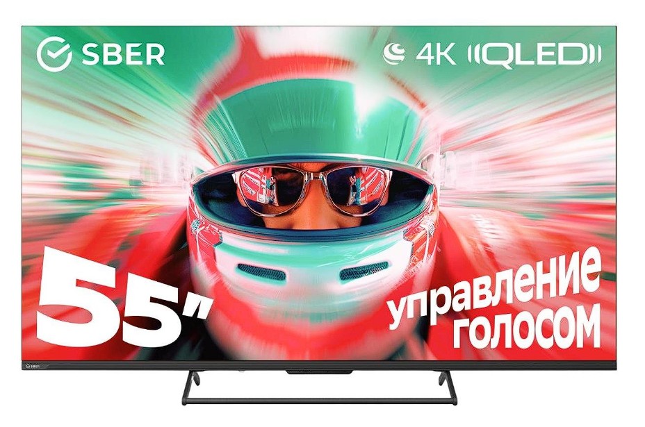 Изображение Телевизор Sber SDF-55UQ7000MBA 55" 4K Ultra HD Smart TV черный