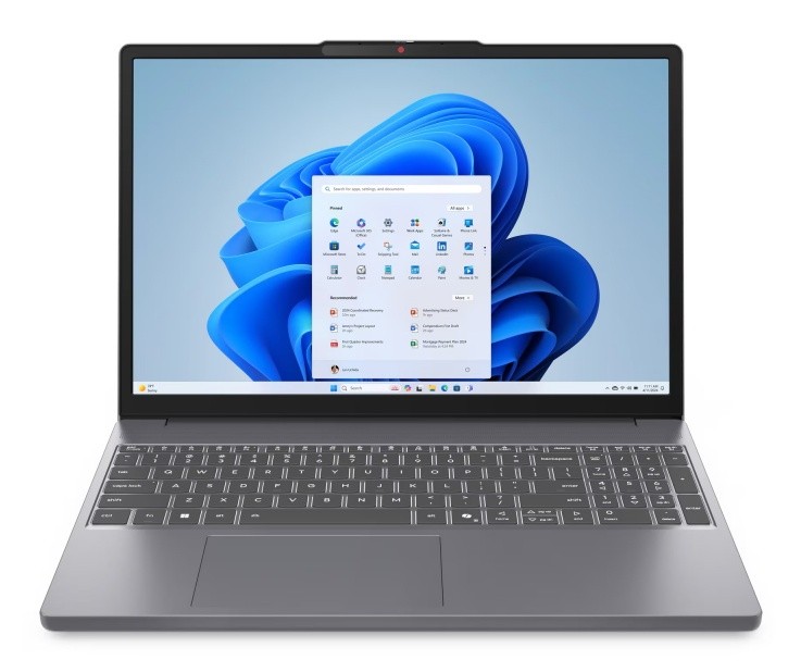 Изображение Ноутбук Lenovo IdeaPad Slim 3 15IRH10 (Intel 13420H 2100 МГц/ SSD 1024 ГБ  /RAM 16 ГБ/ 15.3" 1920x1200/VGA встроенная/ Без ОС) (83K1014MRM)