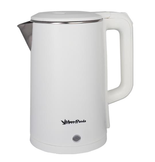 Изображение Электрический чайник HAPPY PANDA HP-2141W (1800 Вт/1,8 л /металл/белый)