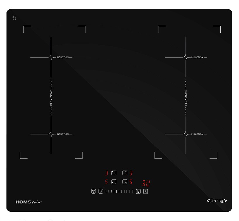 Изображение Варочная панель HOMSair HI64ASFFBK (черный)