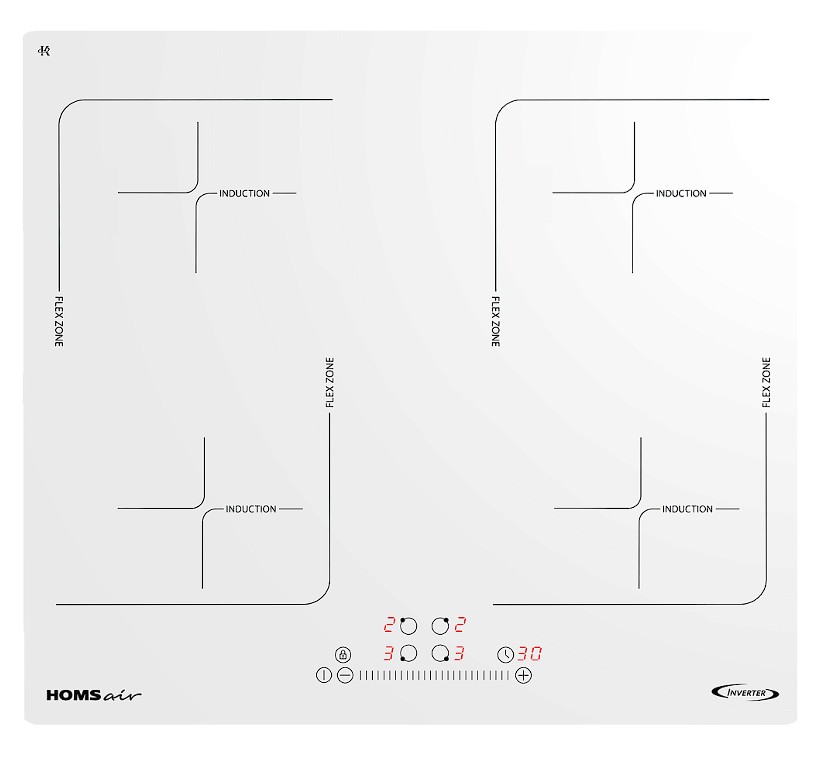 Изображение Варочная панель HOMSair HI64ASWH (белый)