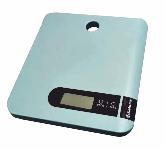 Изображение Весы кухонные Sakura SA-6051BL 5кг элек (голубой, черный)