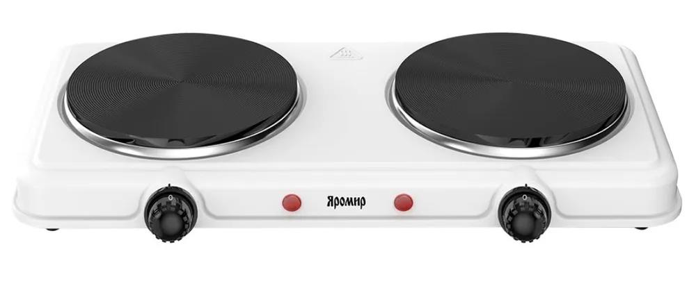 Изображение Плита настольная Яромир ЯР-3507 white (электрическая, чугун, белый)