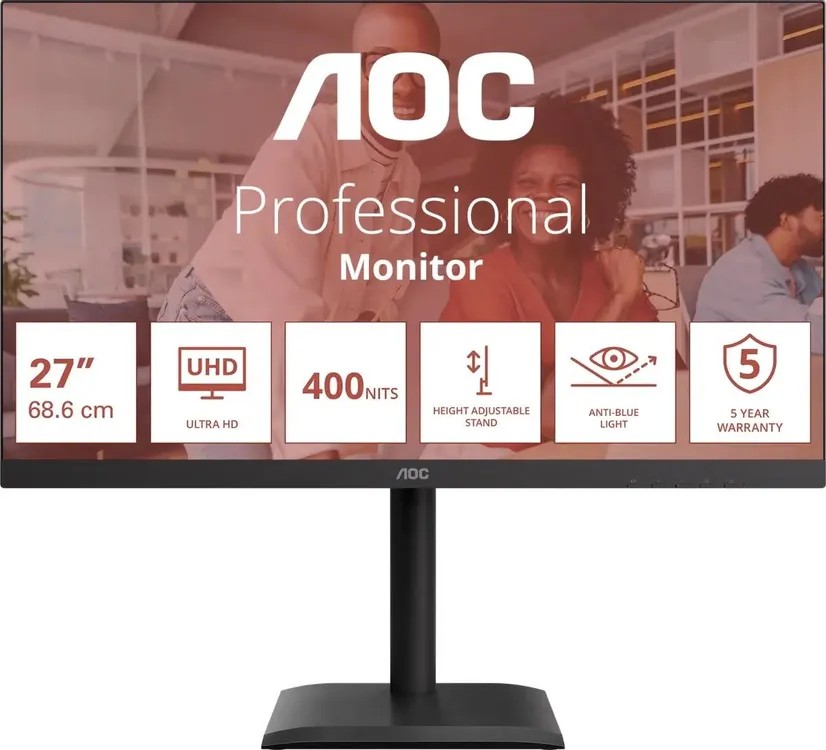 Изображение Монитор AOC U27E4CV (27 "/3840x2160/TFT IPS)