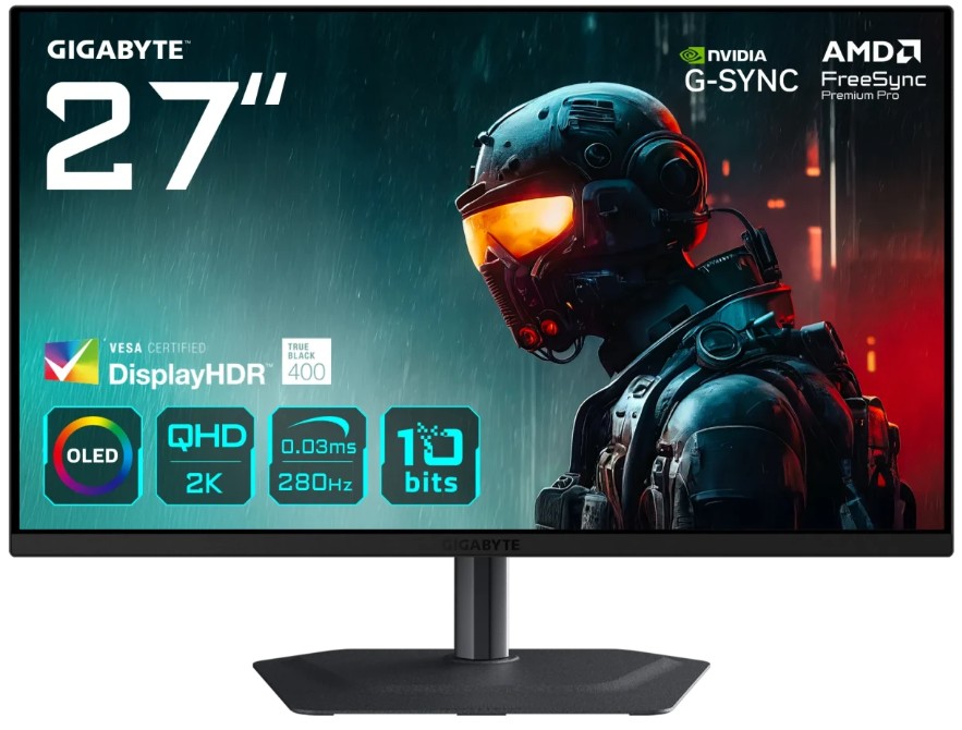 Изображение Монитор GIGABYTE MO27Q2A (27 "/2560x1440/QD-OLED)