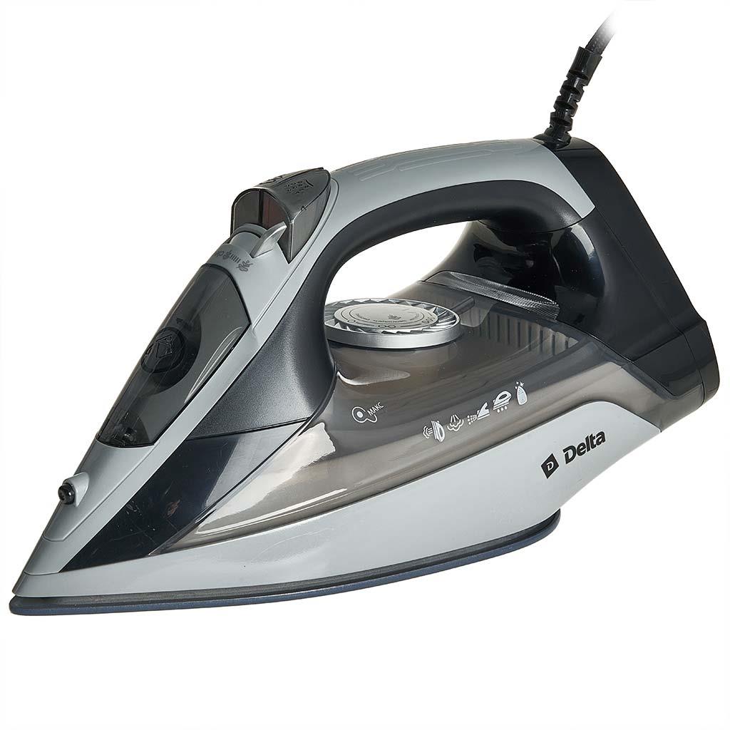 Изображение Утюг DELTA DL-152 black/gray (2200 Вт/черный, серый)
