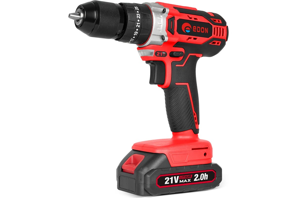 Изображение Шуроповерт Edon UAD-21A (28 Н·м//Li-Ion/2 А.ч/21 В) (24907)