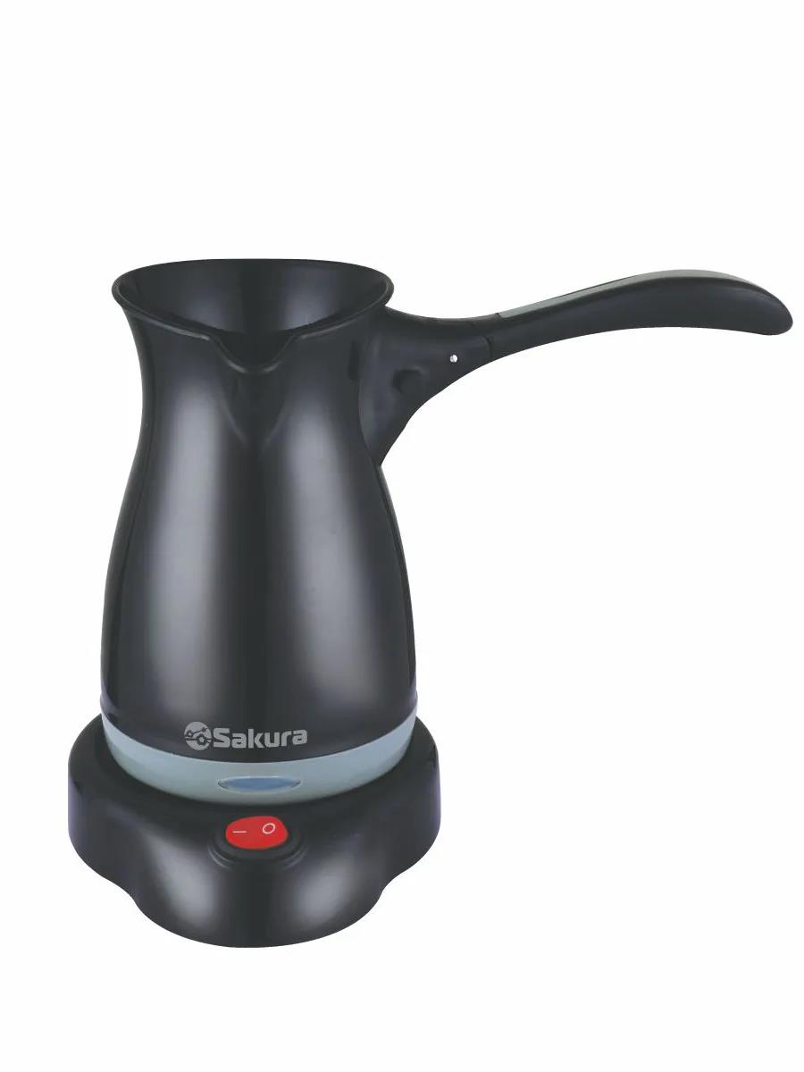 Изображение Кофеварка Sakura SA-6111BKG черный/серый (турка электрическая/0,5 л /500 Вт )
